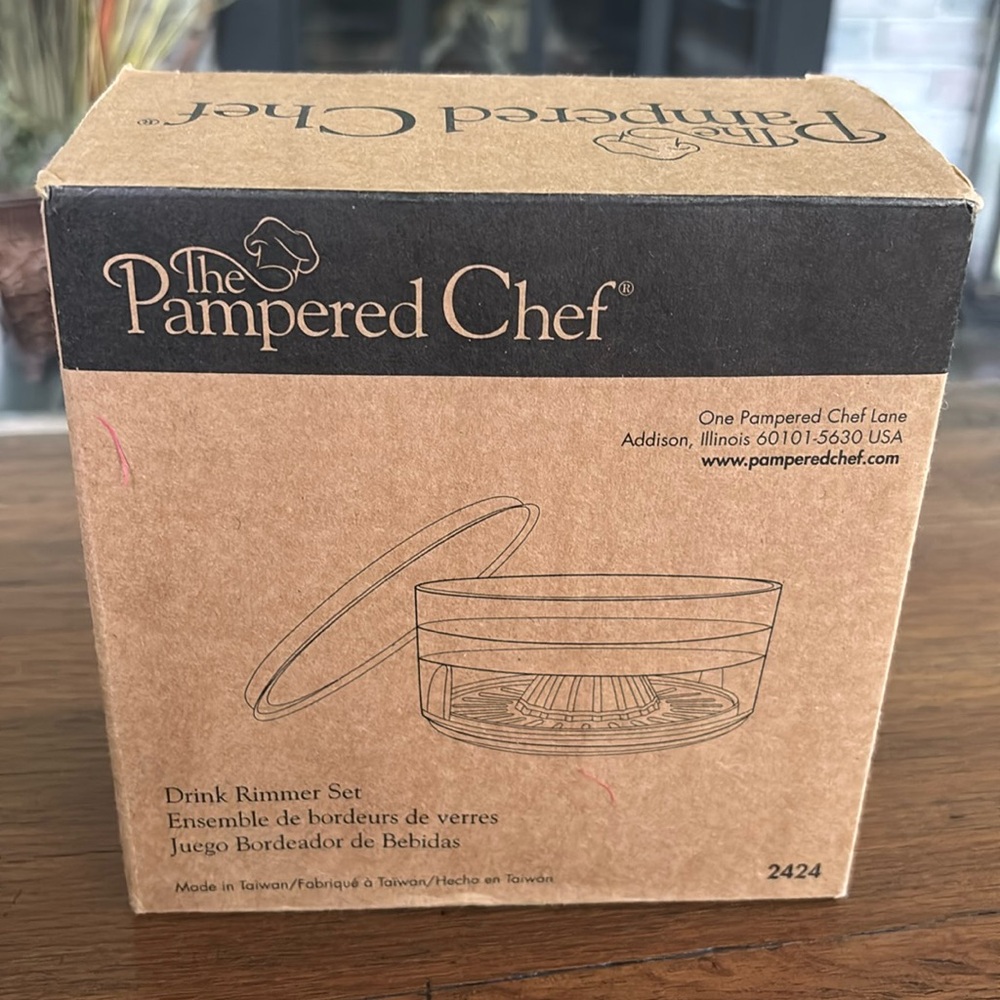 Pampered Chef Drink Rimmer Set 2424